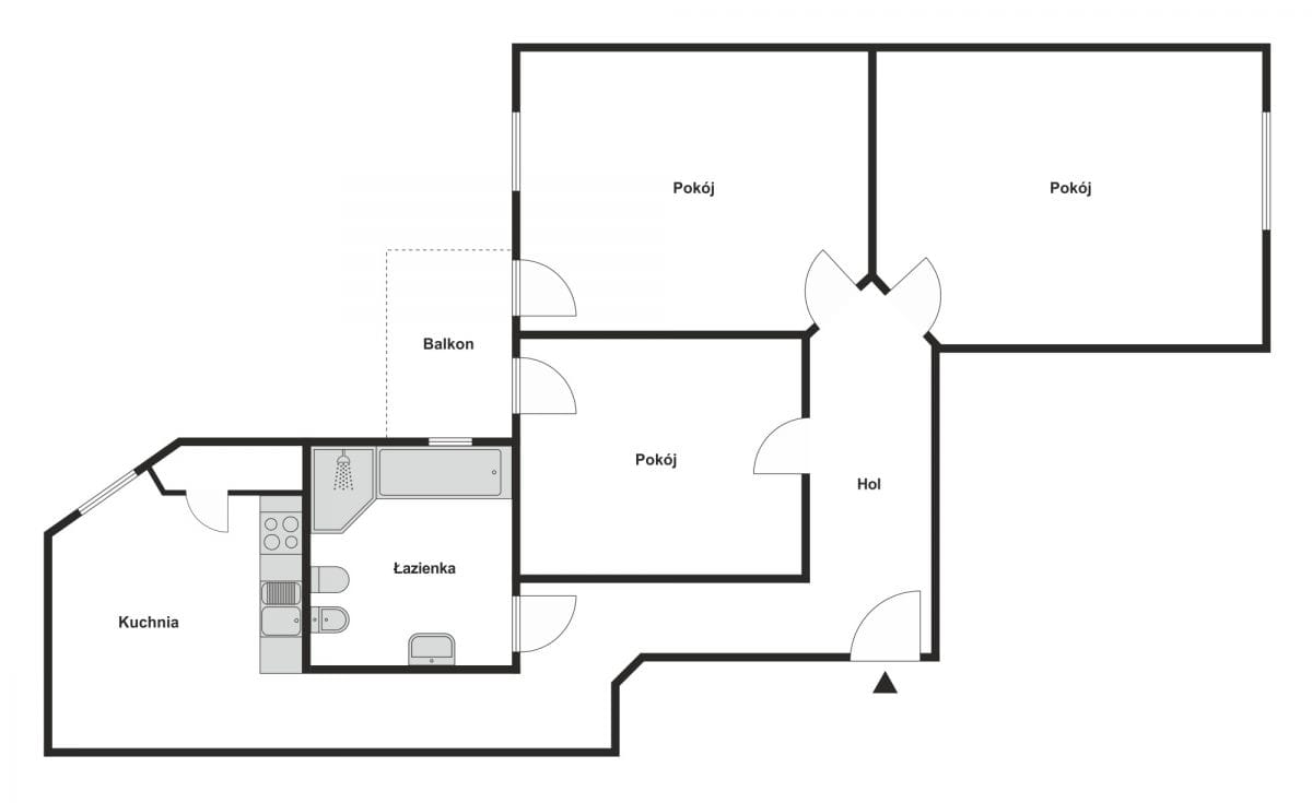 Mieszkanie 3 pokojowe na Sprzedaż