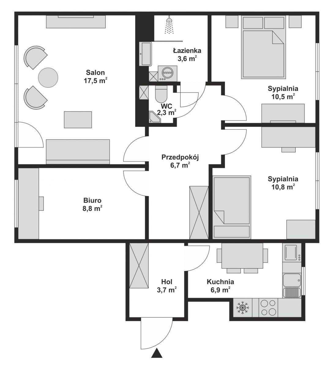 Mieszkanie 4 pokojowe na Sprzedaż