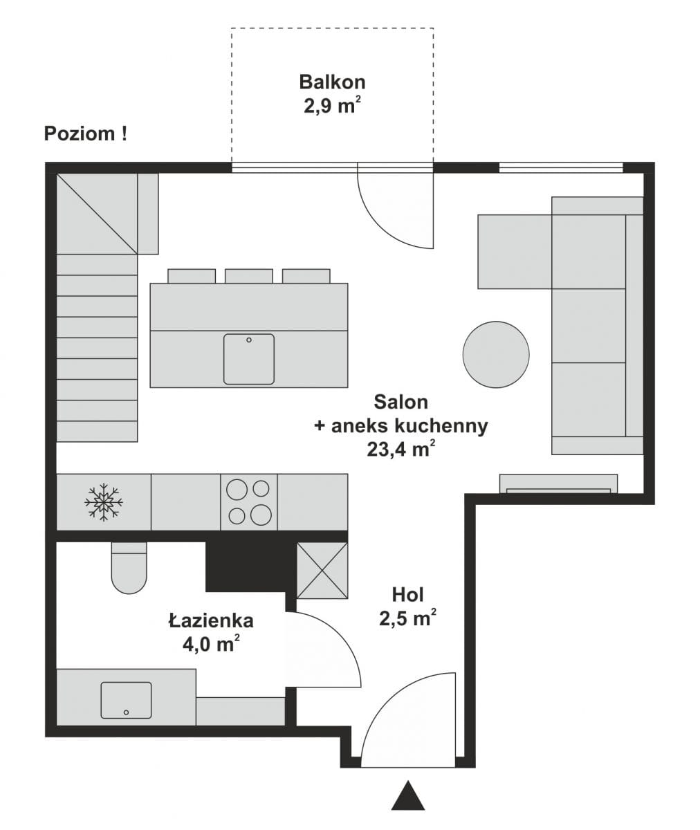 Mieszkanie 2 pokojowe na Sprzedaż
