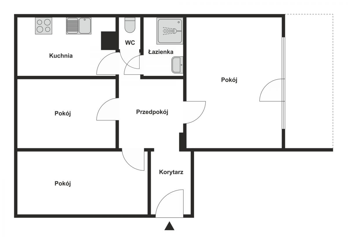 Mieszkanie 3 pokojowe na Sprzedaż