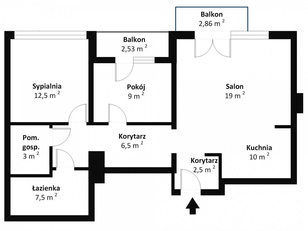 Mieszkanie 3 pokojowe na Wynajem