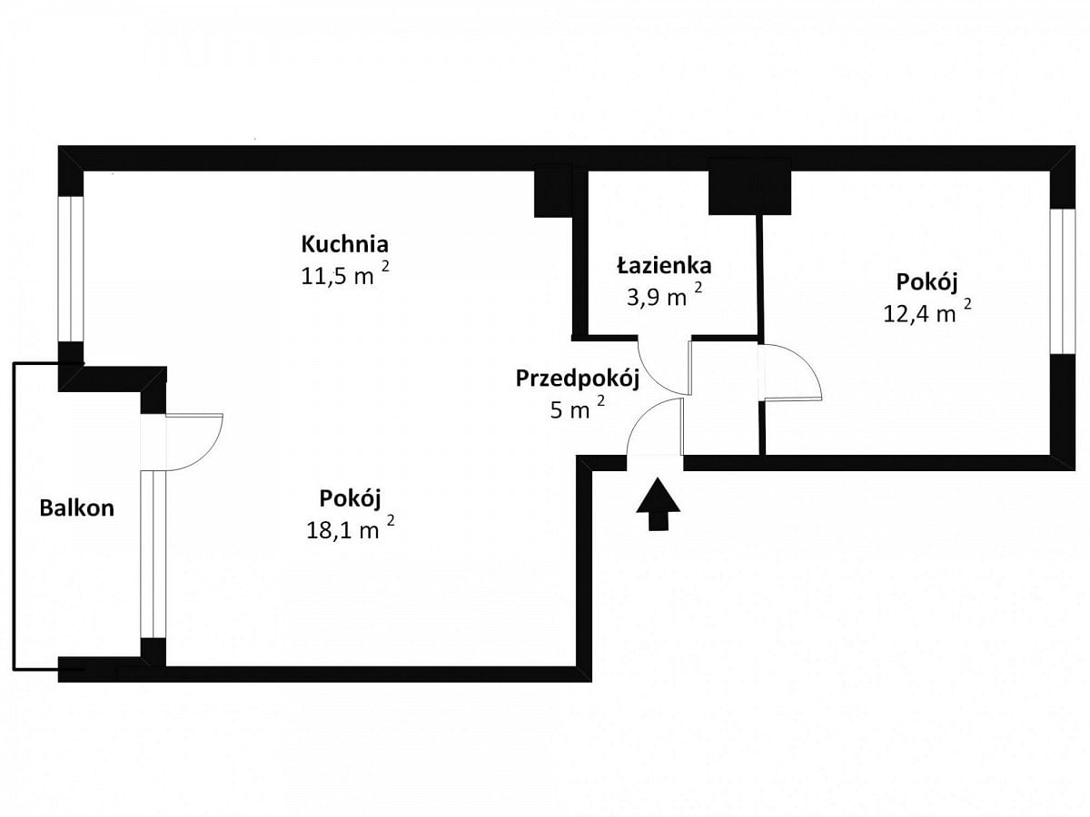 Mieszkanie 2 pokojowe na Sprzedaż