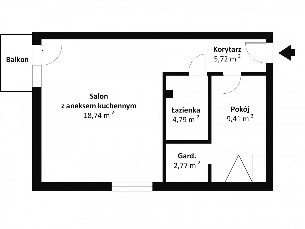 Mieszkanie 2 pokojowe na Wynajem