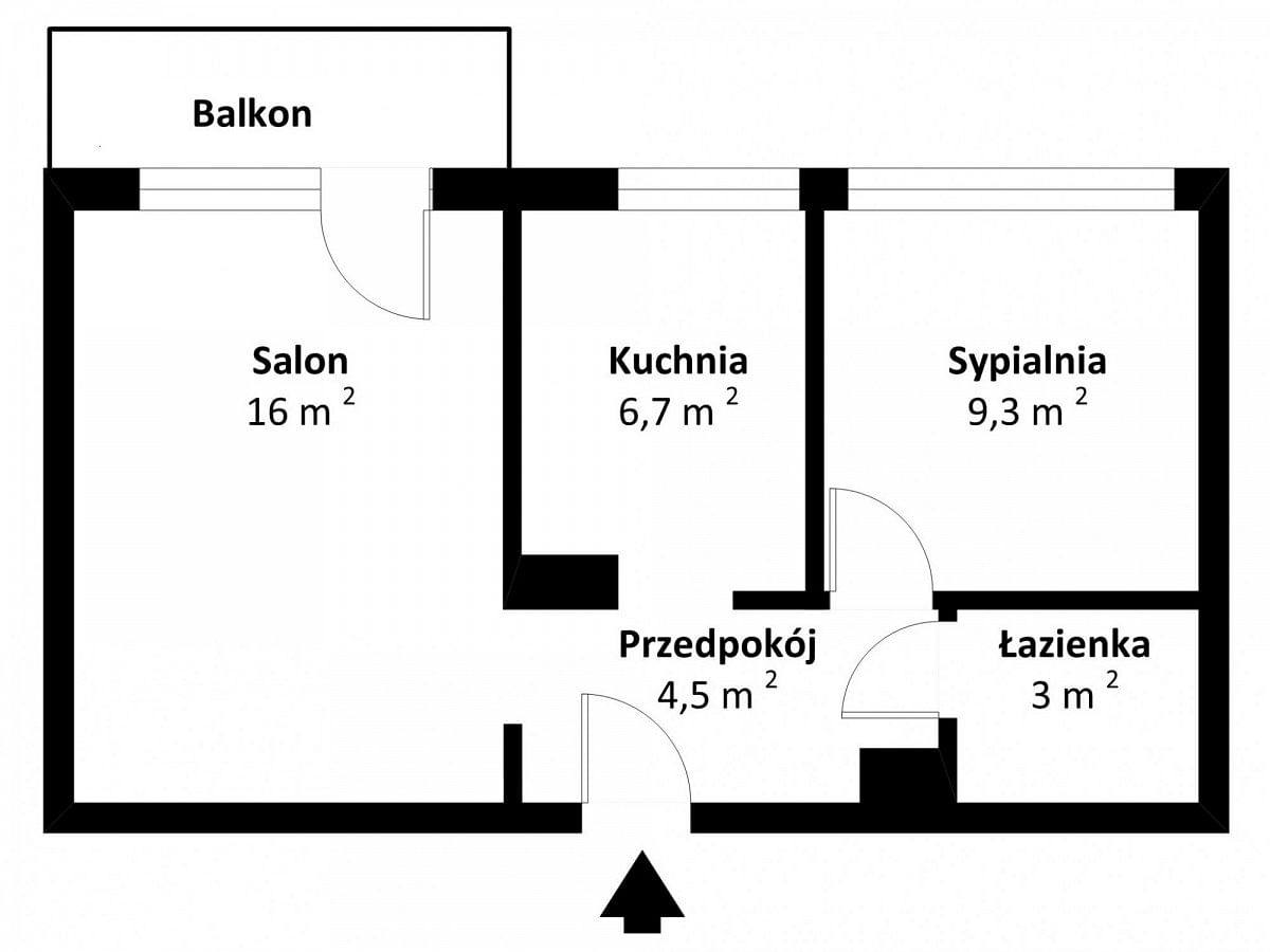 Mieszkanie 2 pokojowe na Sprzedaż