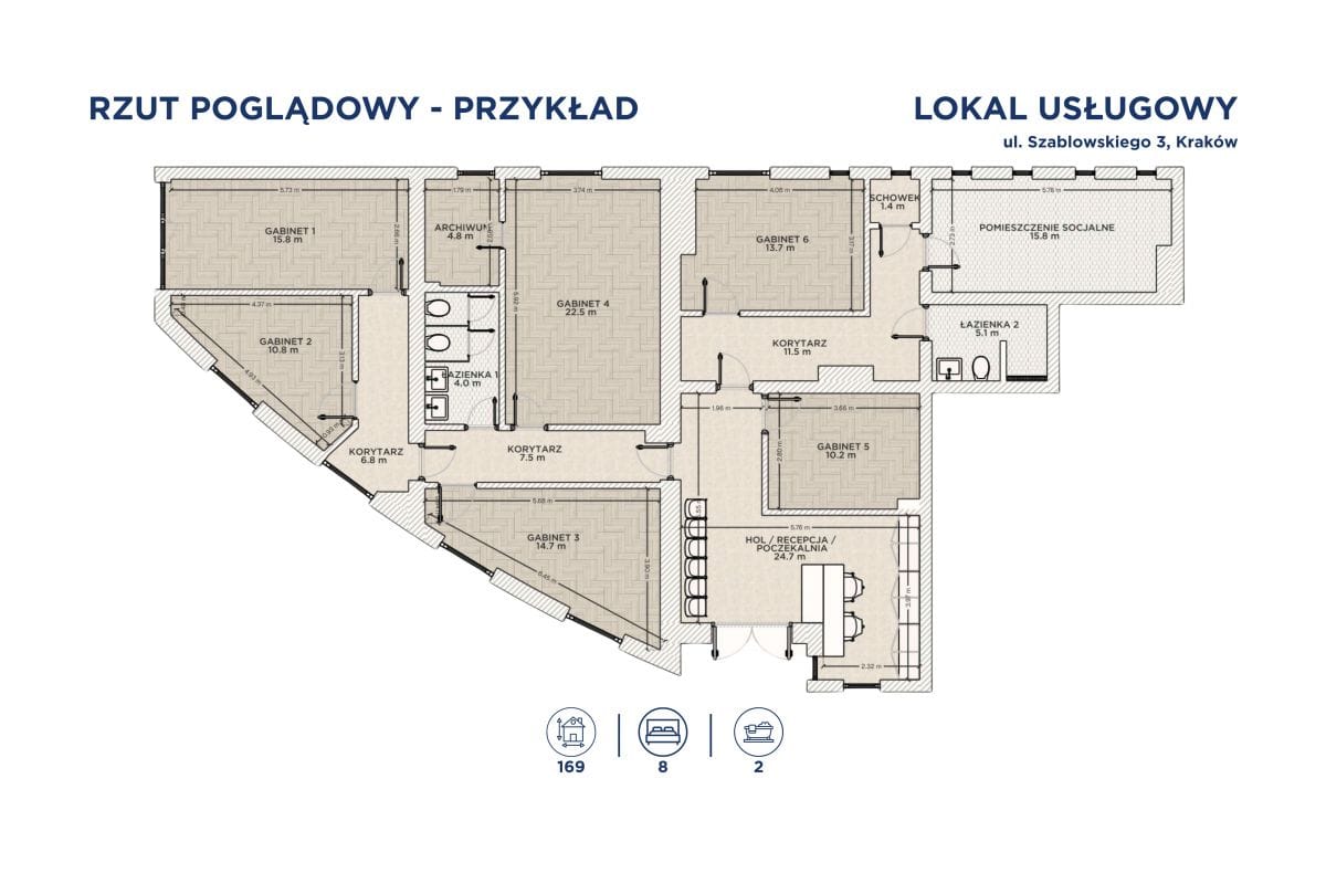 Lokal użytkowy  pokojowe na Sprzedaż