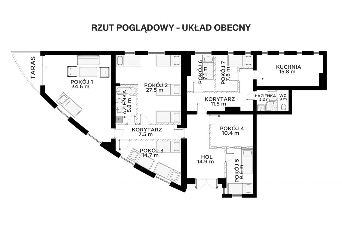 Lokal użytkowy  pokojowe na Sprzedaż
