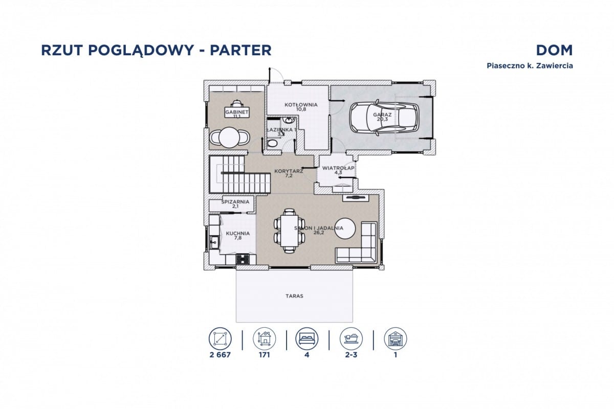 Dom 5 pokojowe na Sprzedaż