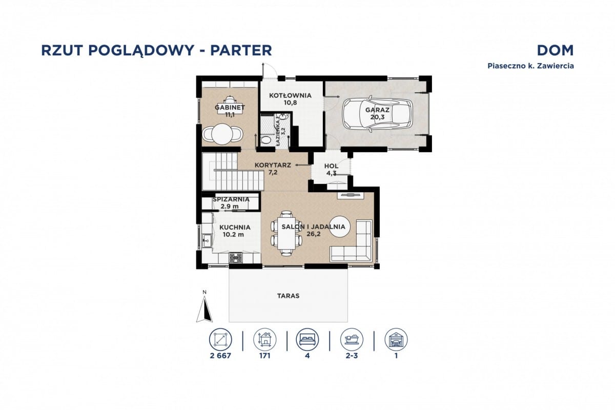 Dom 5 pokojowe na Sprzedaż