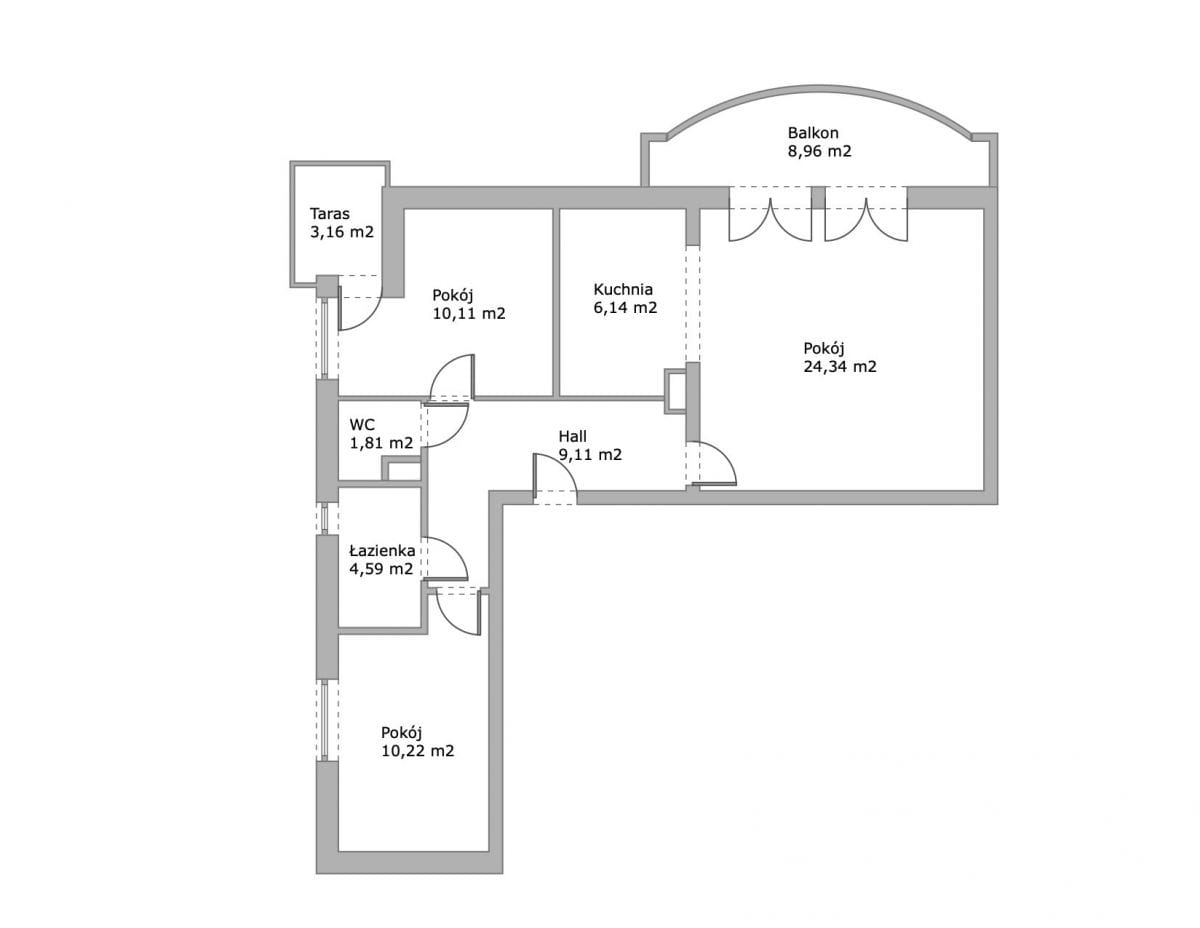 Mieszkanie 3 pokojowe na Sprzedaż