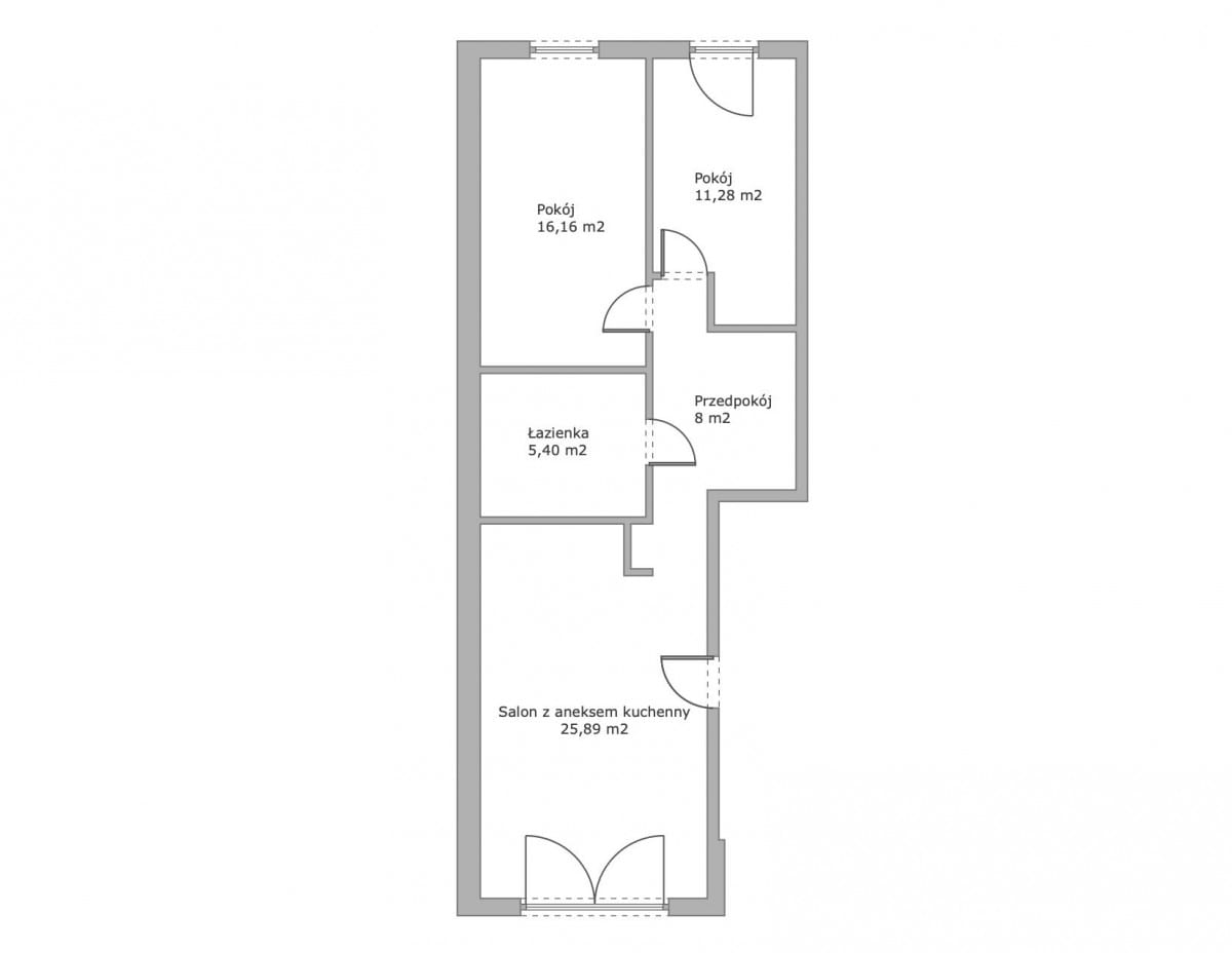 Mieszkanie 3 pokojowe na Sprzedaż