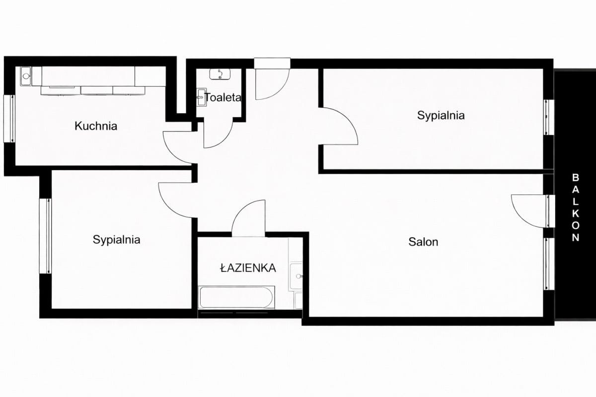 Mieszkanie 3 pokojowe na Sprzedaż