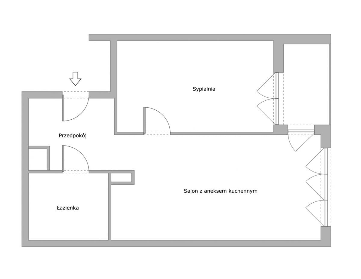 Mieszkanie 2 pokojowe na Sprzedaż