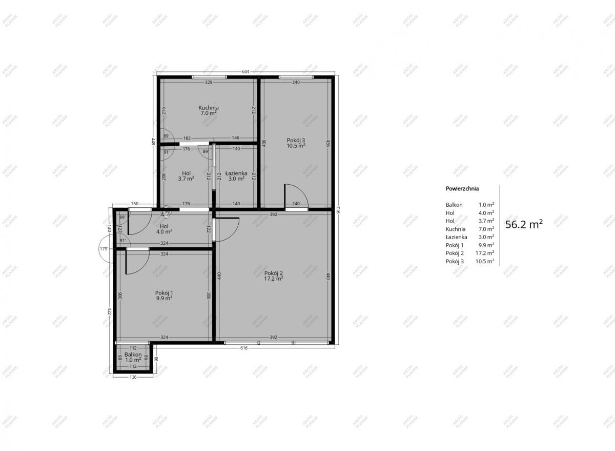 Mieszkanie 3 pokojowe na Wynajem
