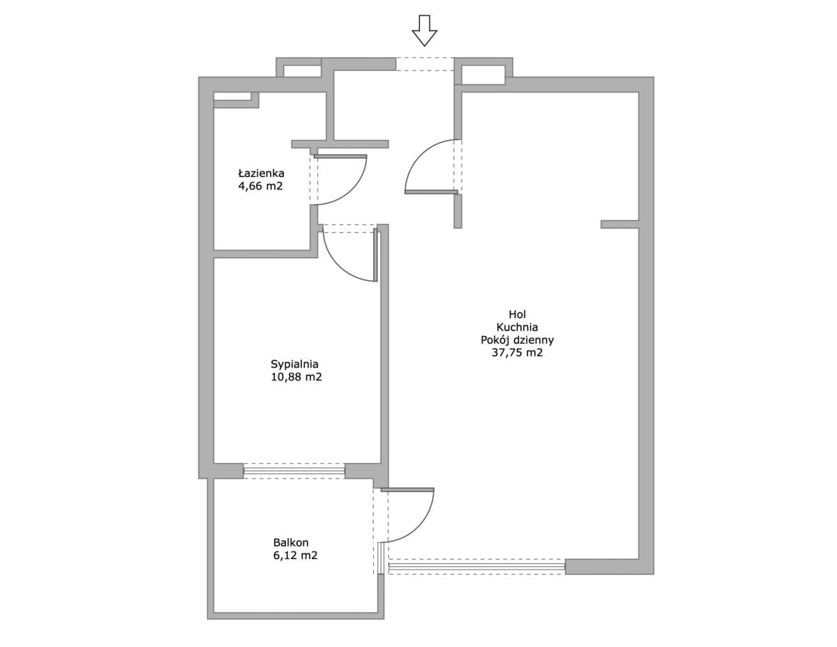 Mieszkanie 2 pokojowe na Sprzedaż