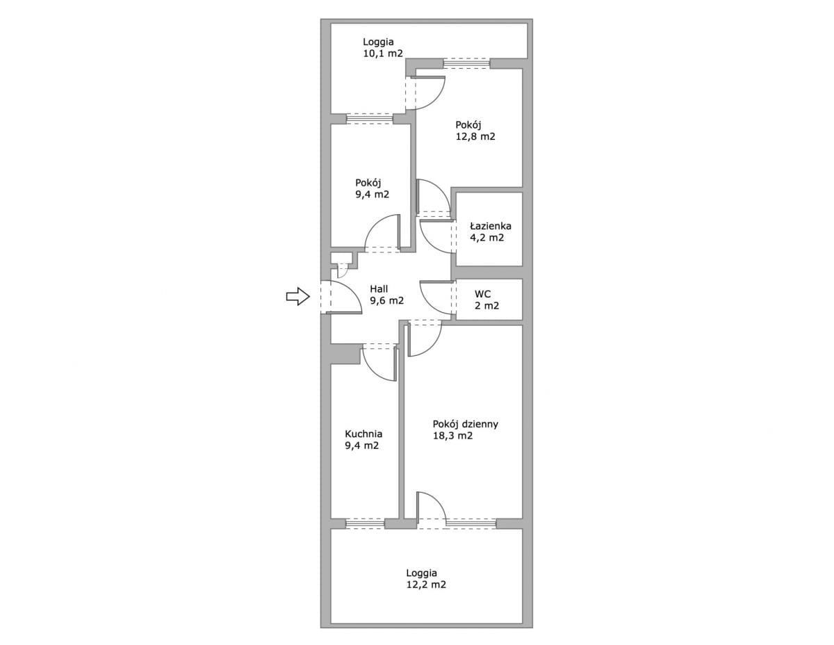 Mieszkanie 3 pokojowe na Sprzedaż