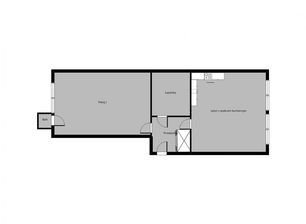 Mieszkanie 2 pokojowe na Sprzedaż