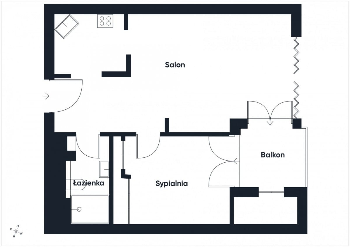 Mieszkanie 2 pokojowe na Sprzedaż