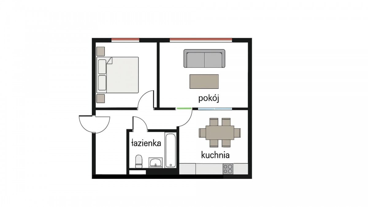 Mieszkanie 2 pokojowe na Sprzedaż