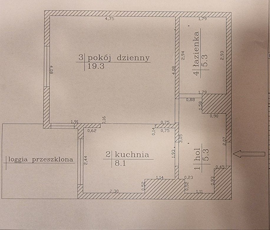 Mieszkanie 1 pokojowe na Sprzedaż