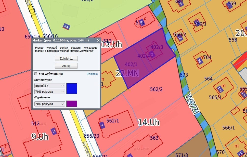 Działka  pokojowe na Sprzedaż