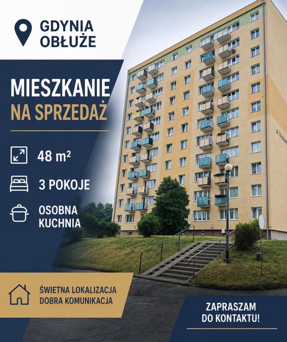 Mieszkanie 3 pokojowe na Sprzedaż
