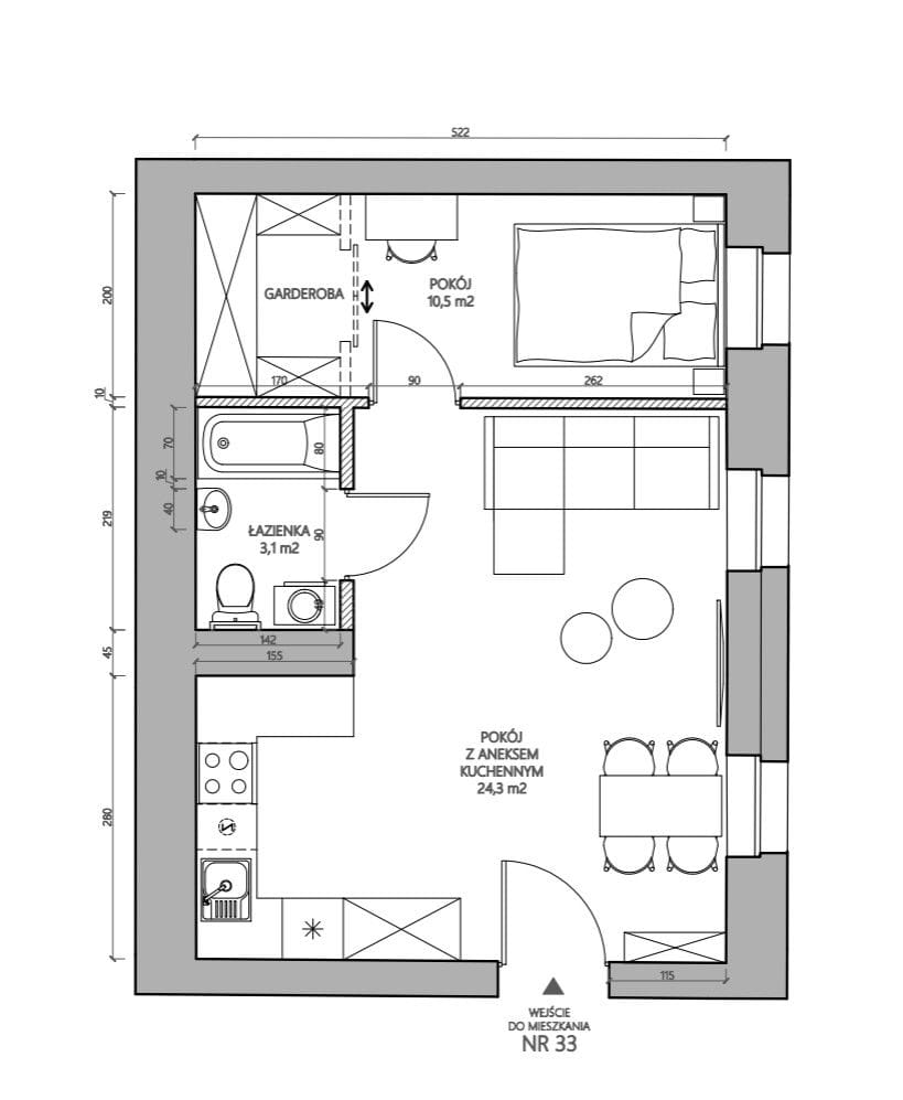 Mieszkanie 2 pokojowe na Sprzedaż