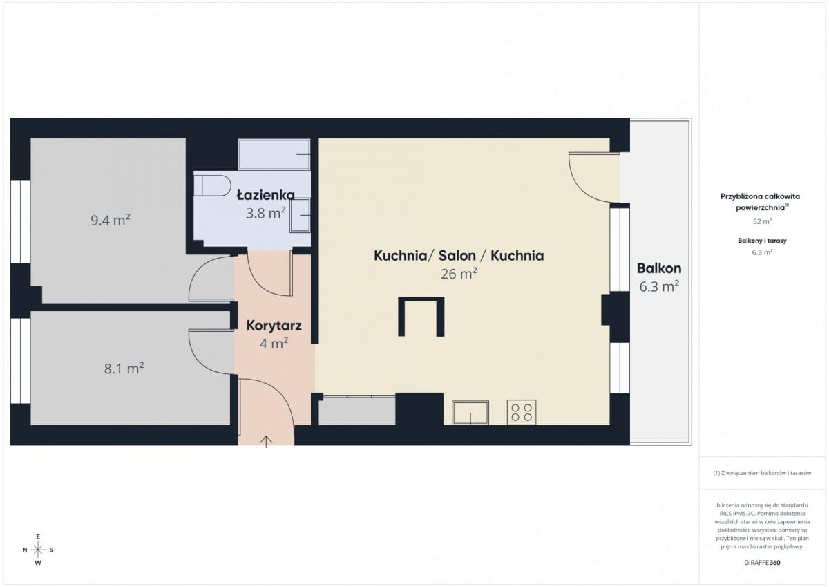 Mieszkanie 3 pokojowe na Wynajem