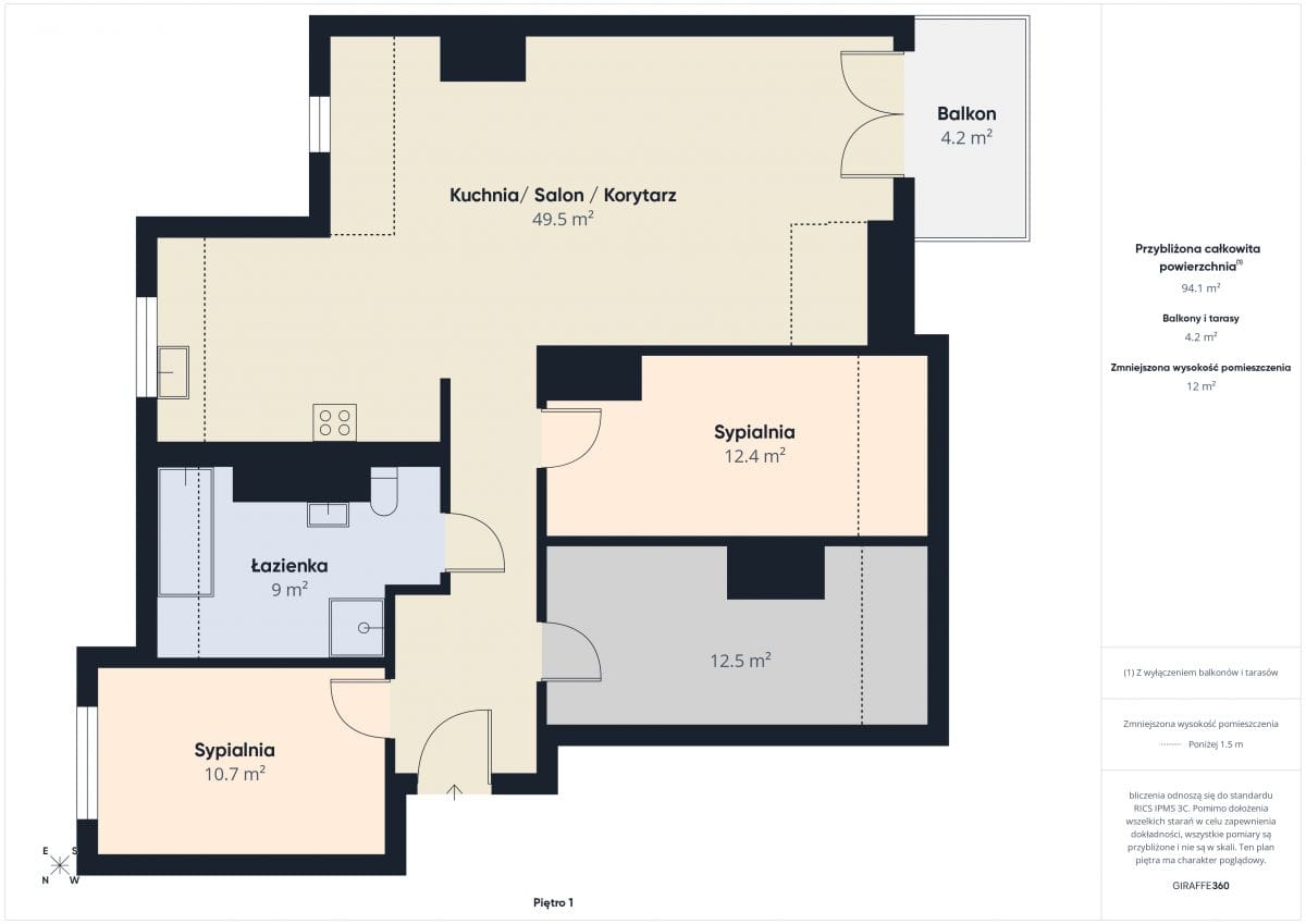 Mieszkanie 4 pokojowe na Sprzedaż