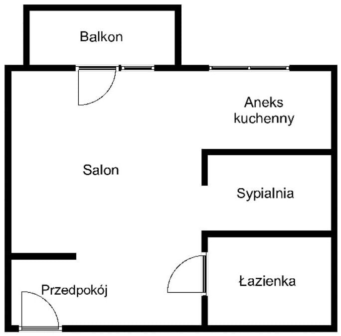 Mieszkanie 1 pokojowe na Sprzedaż