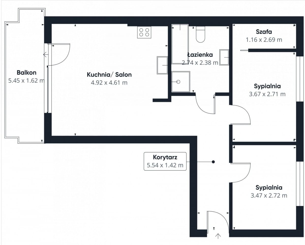 Mieszkanie 3 pokojowe na Sprzedaż