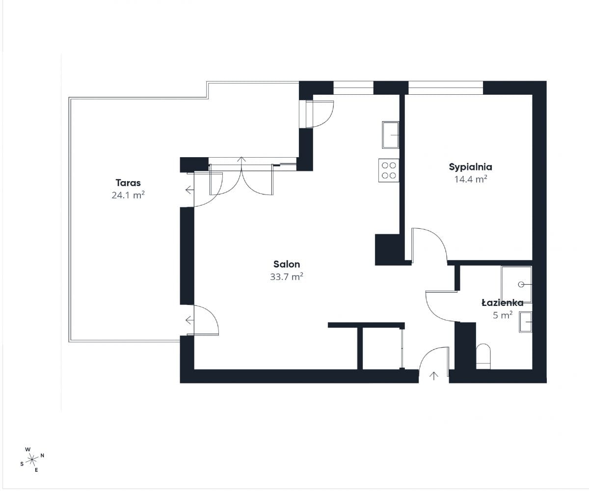 Mieszkanie 2 pokojowe na Wynajem