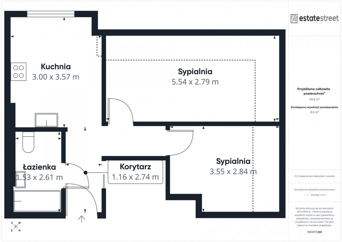 Mieszkanie 2 pokojowe na Sprzedaż