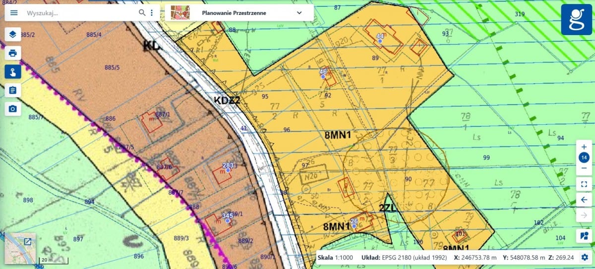 Działka  pokojowe na Sprzedaż
