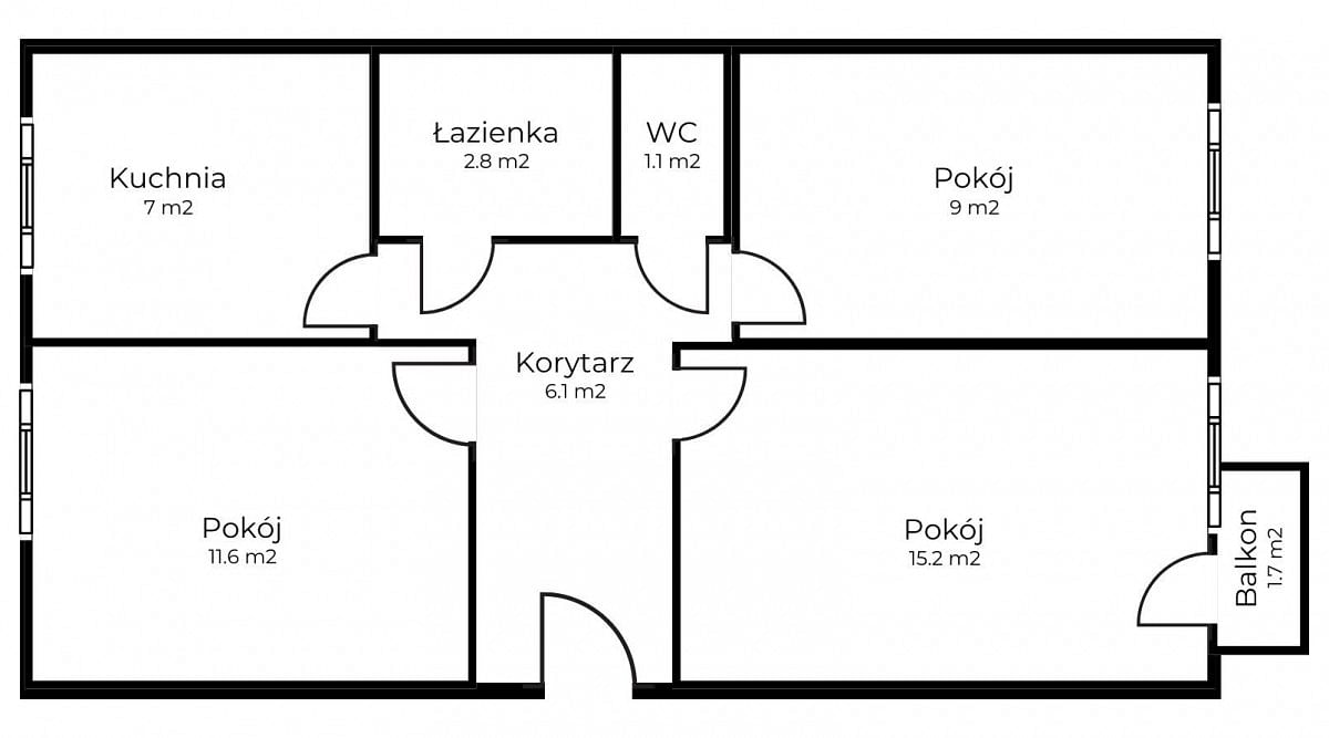 Mieszkanie 3 pokojowe na Sprzedaż