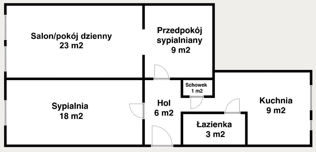 Mieszkanie 2 pokojowe na Sprzedaż