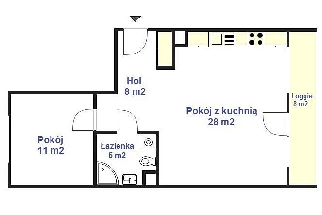 Mieszkanie 2 pokojowe na Wynajem