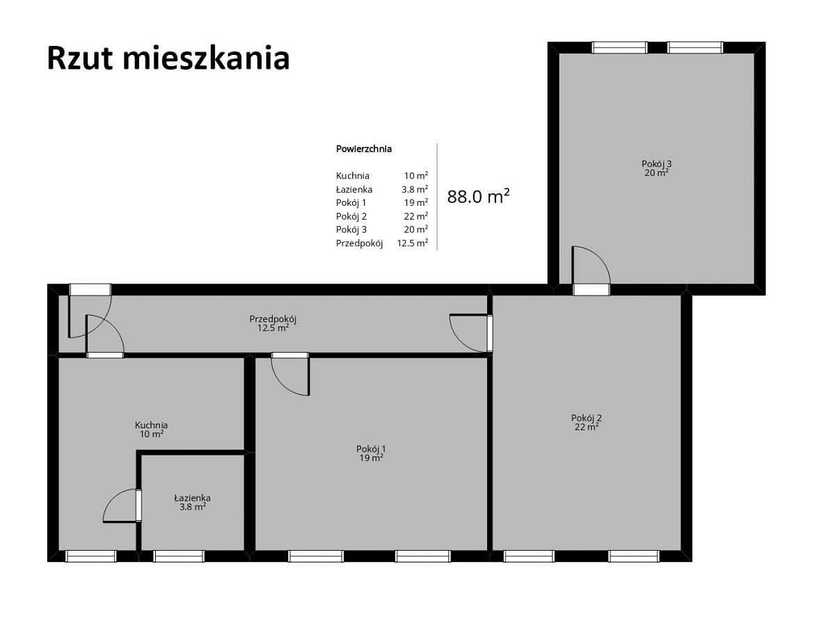 Mieszkanie 3 pokojowe na Sprzedaż