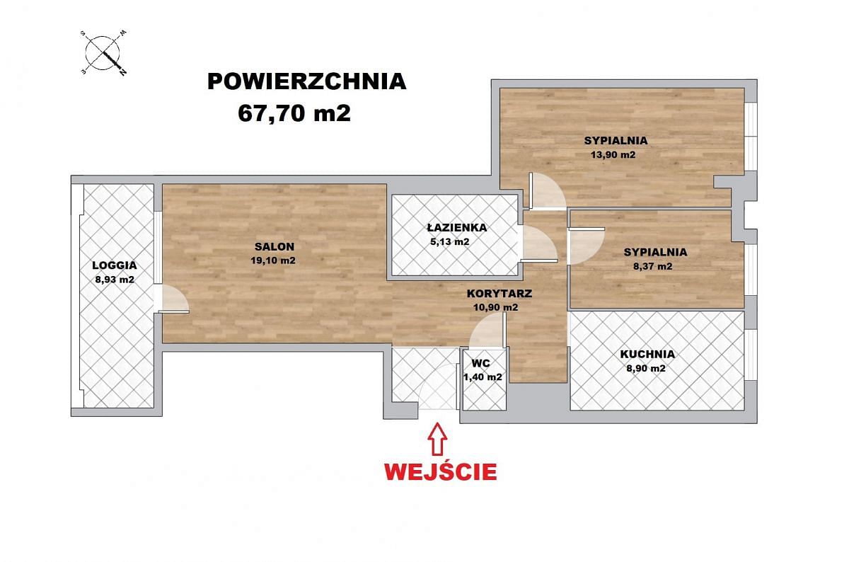 Mieszkanie 3 pokojowe na Sprzedaż