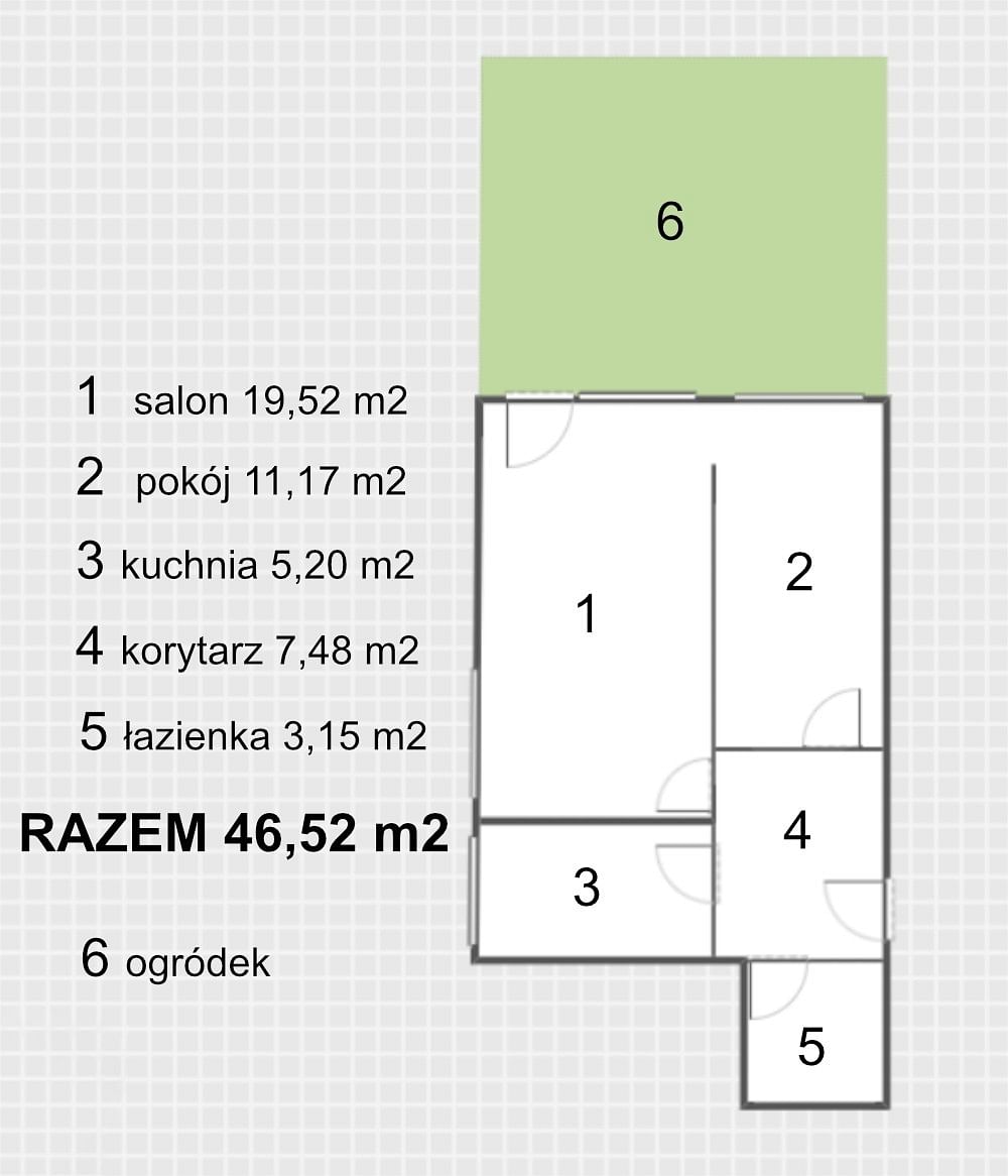 Mieszkanie 2 pokojowe na Sprzedaż