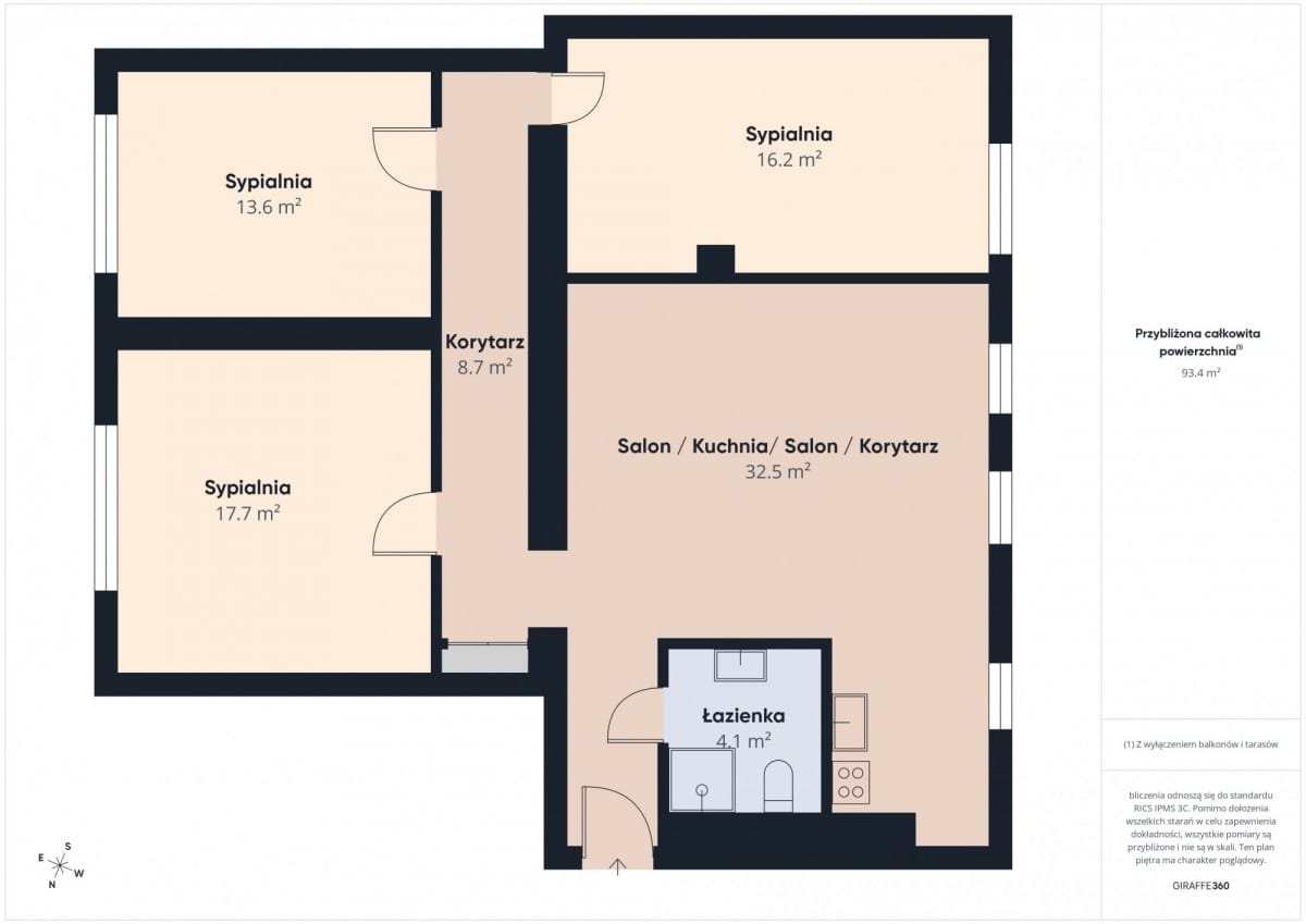 Mieszkanie 4 pokojowe na Sprzedaż