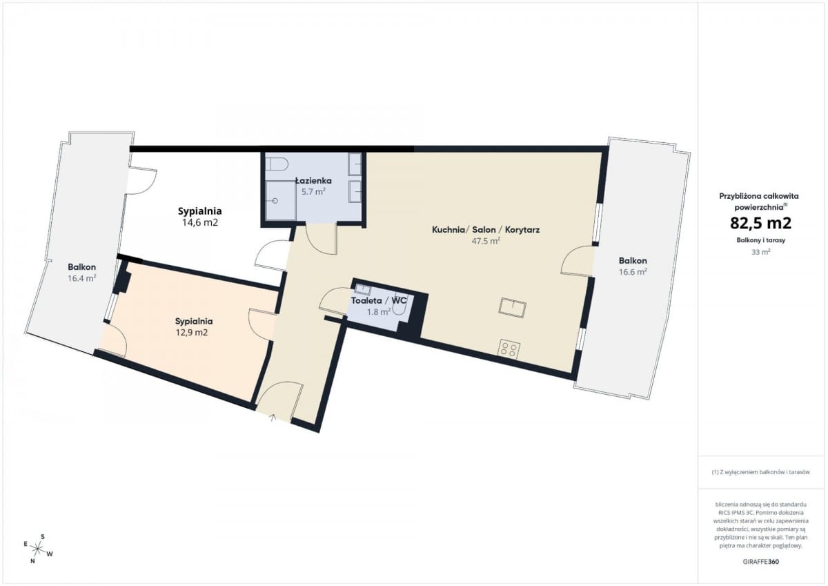 Mieszkanie 3 pokojowe na Sprzedaż