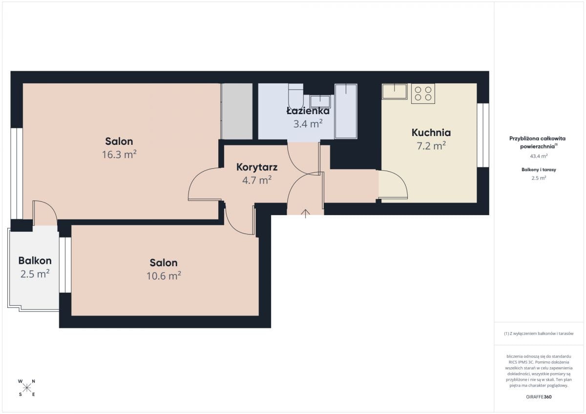 Mieszkanie 2 pokojowe na Sprzedaż