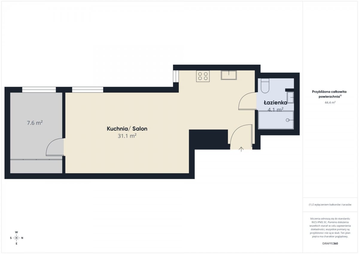 Mieszkanie 2 pokojowe na Sprzedaż