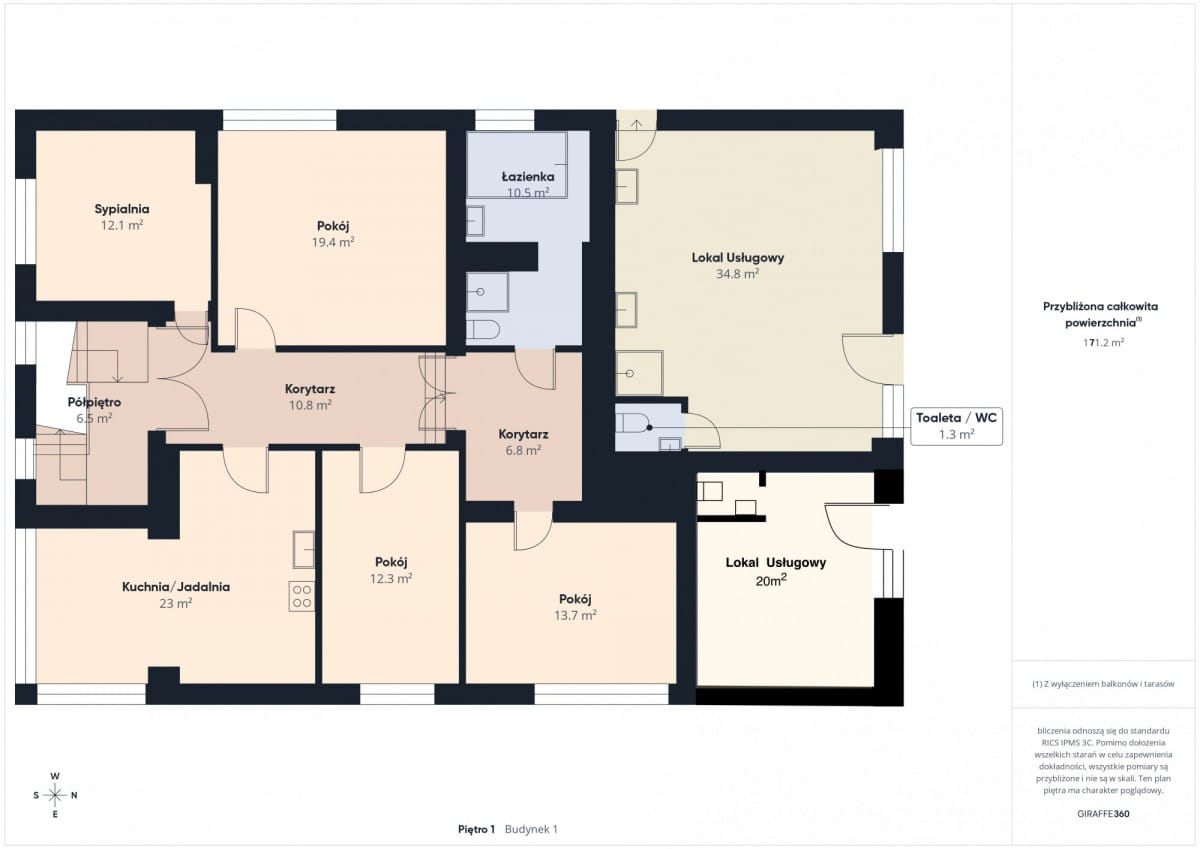 Lokal użytkowy  pokojowe na Sprzedaż