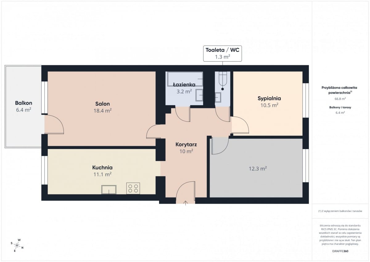 Mieszkanie 3 pokojowe na Wynajem