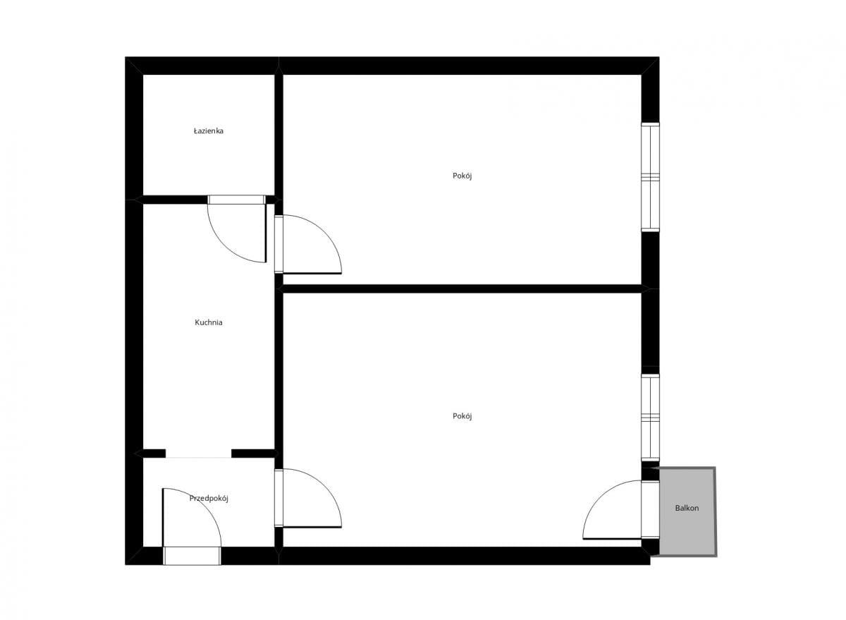 Mieszkanie 2 pokojowe na Sprzedaż