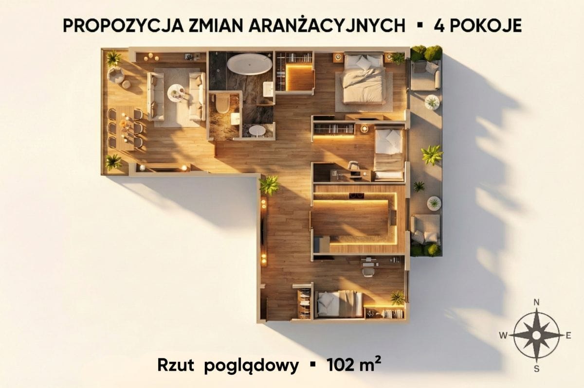 Mieszkanie 3 pokojowe na Sprzedaż