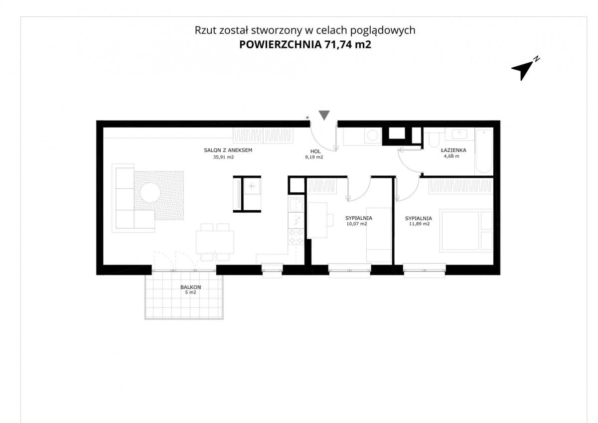 Mieszkanie 3 pokojowe na Sprzedaż