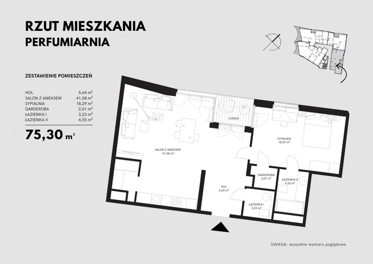 Mieszkanie 2 pokojowe na Sprzedaż