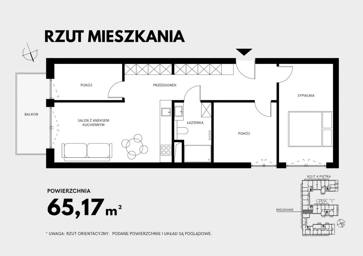 Mieszkanie 4 pokojowe na Sprzedaż